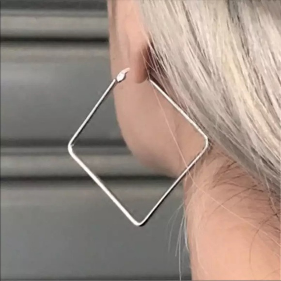 Jewelry - New Hyperbole Silver Big Hoop Earrings